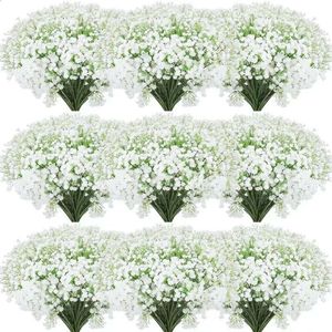 Pcs fleurs 50 bébés respirer les fausses gypsophiles artificiels plantes pour le décor de fête de mariage 240127