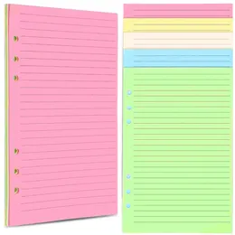 Carnet de Journal coloré Live The Notebook, recharges de poche en papier ligné, remplissage A5, classeur à feuilles mobiles