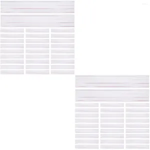 PCS Leer Zin Strips White Word Lattice Classroom Paper Flash Cards Child