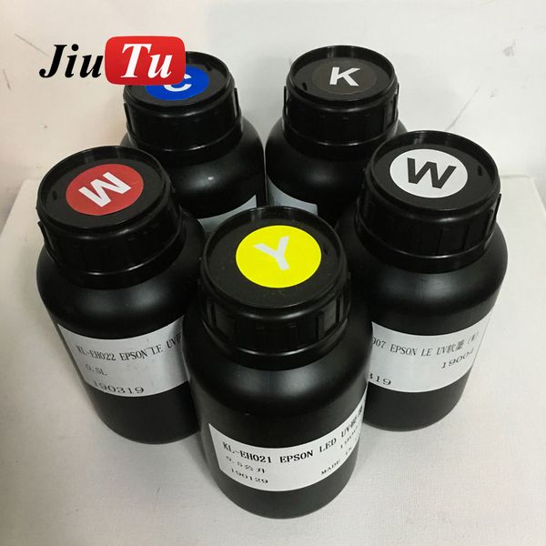 Unids/lote A4 impresora UV inyección de tinta para impresión de tinta funda de teléfono de silicona suave de cuero U etiqueta de disco madera Metal vidrio