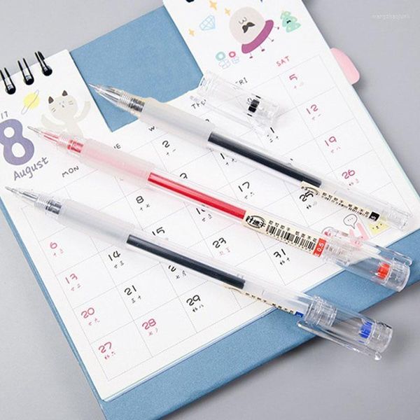 PCS/lot stylos Gel colorés pour bureau écriture dessin matériel scolaire Kawaii papeterie magasin fournitures stylo coloré 040189