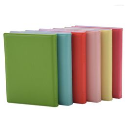 PCS Mini Smile Notebook Candy Colors Note Boek met imitatie-lederen cover voor memo's schilderen en graffiti