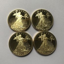 Ud. Mm Insignia de águila de la libertad no magnética Estatua aceptable Oro 6 4 32 Plateado Americano 2011 Gota 2012 Monedas Samsh