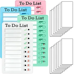 Liste de contrôle d'auto-discipline, tableau mémo, planificateur quotidien pour effectuer des tâches de papeterie coréenne, bureau de planification détachable