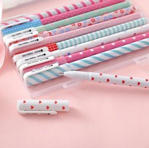 PCS / Set Color Gel stylo 0,38 mm Fleur étoile étoile Flora Sweet Colored Pens mignons pour l'école Kawaii Stationary Writing Supplies