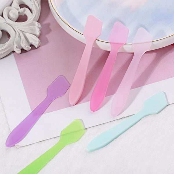 Pcs/ensemble masque facial bâtons spatules cosmétiques visage en plastique petite cuillère réutilisation bricolage soins de la peau mélange outils de maquillage