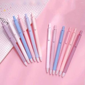 Pcs/ensemble Macaron couleur 0.5mm stylo Gel de mode créatif pour les étudiants Simple presse Signature fournitures de papeterie