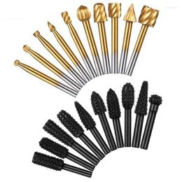 PCS Steel Rotary Burr Set 1/8in Shank Wood Grinceing Rasp Drift Bits Bits Burrs Router Router Cutter Files