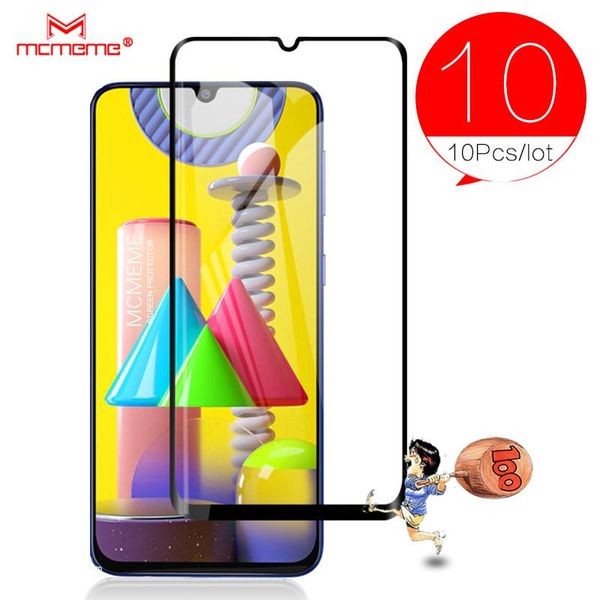 PCS Verre trempée pour Galaxy M31 Protector d'écran 3D 9H Premium sur le film Protecteurs de téléphone portable