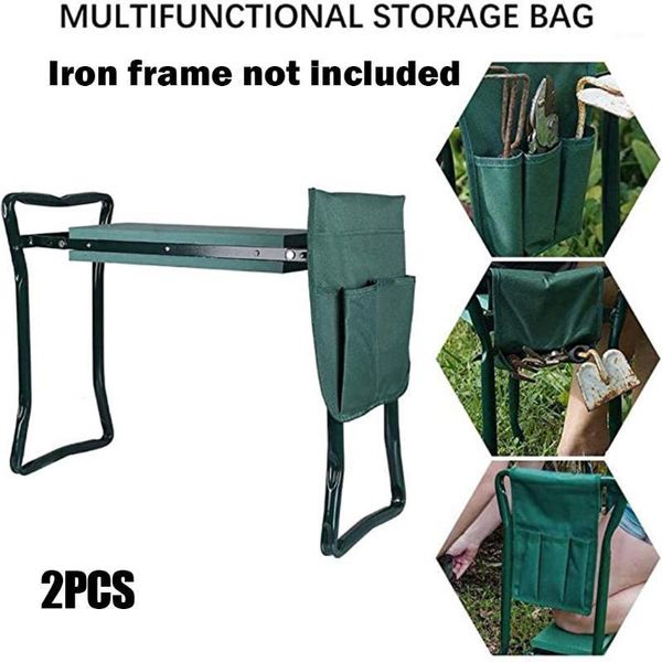 Sac latéral pour outils, pochettes pour banc de jardin, tabourets à genoux, sacs de rangement de magasin QJS