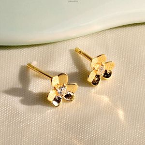 Pcx Sieraden Massief Goud 18k 14k 9k Gepersonaliseerde Diy Teken Bloemvormige Gepolijste Studs Oorbel voor Vrouwen