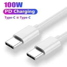 PD 100W 60W USB C vers USB Type C Cable Cable Fast Charging Data Line pour Huawei Samsung Xiaomi Mobile Phone