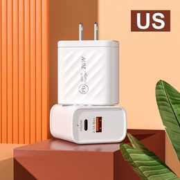 PD 20W Type C chargeur rapide USB chargeur de téléphone portable adaptateur Charge rapide 3.0 adaptateur pour Samsung Xiaomi Huawei chargeur mural