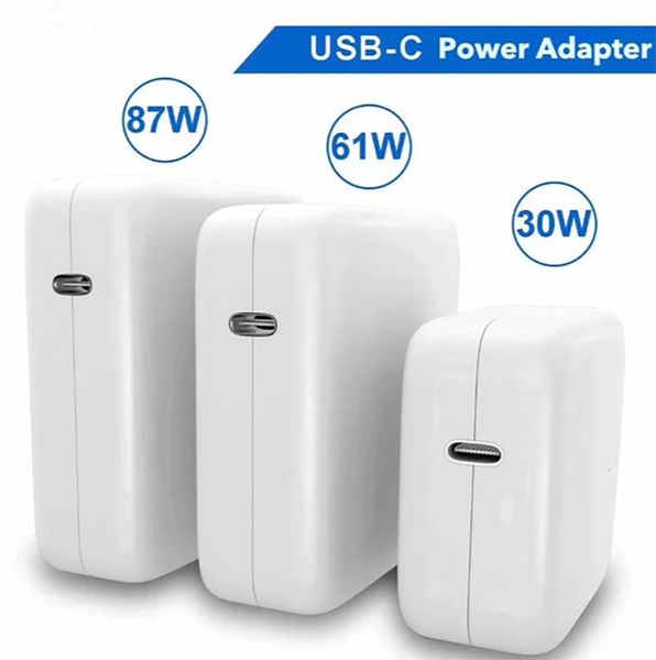 PD 30W 35W 61W 67W 87W 96W USB-C adaptateur secteur ordinateur portable rapide Type C chargeur pour ordinateur portable pour Macbook Air Pro M1 iPhone 13 14 Dell Asus