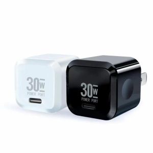 PD 30W cargador rápido portátil USB C Mini carga rápida teléfono cargadores de pared adaptador enchufe de EE. UU. para LG Samsung S24 S23 Huawei Xiaomi teléfono