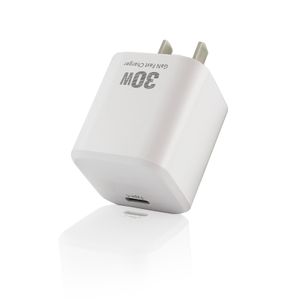 PD 30W Cargador tipo C Carga rápida USB A Cargador de pared Carga rápida Adaptador de corriente de puerto único dual Enchufe de EE. UU. Para iPhone 14 13 12 11 Pro Max en bolsa OPP