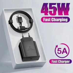 Chargeur super rapide PD 45W pour Xiaomi 14 13 Ultra Poco C65 Huawei Mate60 câble USB type C adaptateur de chargeur de téléphone de charge rapide adaptateur mural de type c pour galaxy s22 ultra s22p