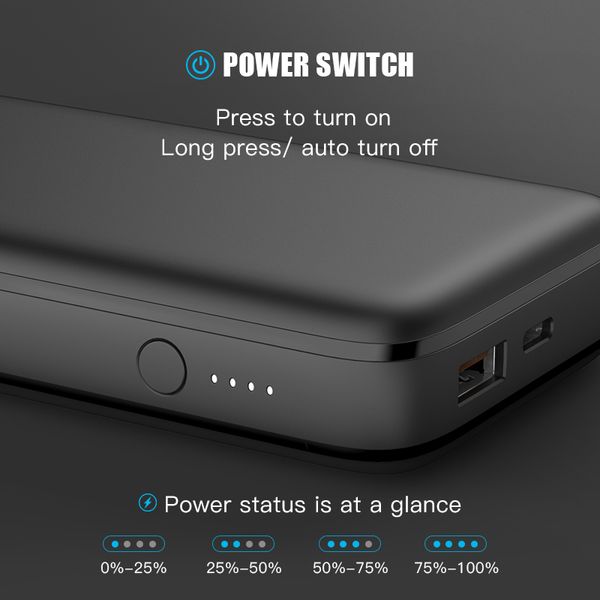 PD 60W Super Fast Charge Bank Power Bank 20000 MAH POWERBANK PORTABLE PACLE EXTERNAL PACK POUR IPHIPHE SAMSUNG XIAOMI