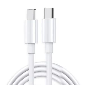 PD-kabel C tot C 100W Data Sync-kabel met e-mark chip snel opladen USB-C naar ladersnoer voor iPad Samsung MacBook Pro Xiaomi