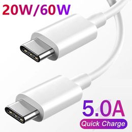 Câbles PD 20W / 65W USB C à Type C Cable Charge rapide 4.0 pour Samsung Xiaomi OnePlus Cell Phone Data Corde Charge Fast Type-C fil