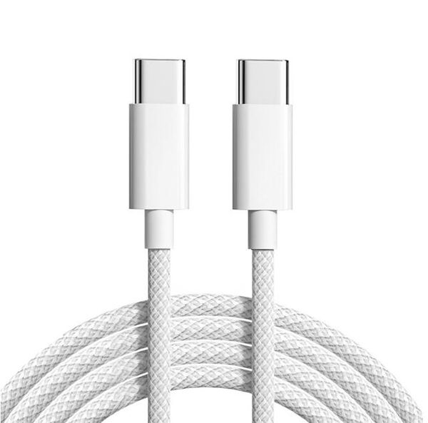 PD Colors tresse USB-C à USB-C Câble de charge rapide pour iPhone15 Pro 15 Pro Max Samsung Xiaomi Huawei