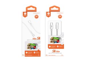 Cables de datos PD USB-C a tipo C Cable de carga rápida para Xiaomi Redmi Note 8 Pro Quick Charge 3.0 18W Cargadores de teléfono CB-P2