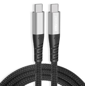 Câble de Charge rapide en Nylon tressé 240W PD, 2.0 USB C, câble de données 5A, USB Type C à Type C pour câbles de Charge de téléphone