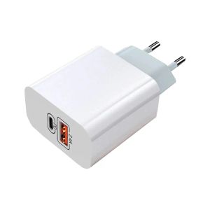 PD USB C-oplader 18W 2.4A Quik Charge oplader voor mobiele telefoon Snel opladen Wandladeradapter EU / US-stekker voor Samsung S24 Xiaomi Huawei