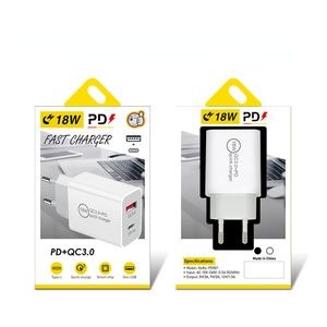 Cargadores PD12W Adaptador de corriente para tableta con cabeza de cargador multipuerto de carga de teléfono móvil con paquete