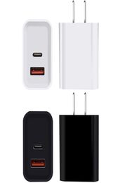 Chargeur mural PD18W Chargeur rapide T￩l￩phones mobiles Chargers Ports Ports Charge pour Smart Phone5289262