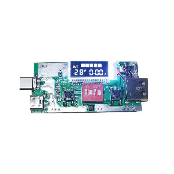PD3.1 28V-5A déclencheur de Charge rapide leurre compteur de tension de courant numérique voltmètre chargeur alimentation Mobile type-c testeur USB