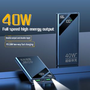 PD40W Twee-weg Snel Opladen Power Bank Draagbare 20000mAh Oplader Digitale Display Externe Batterij LED Voor iPhone Xiaomi