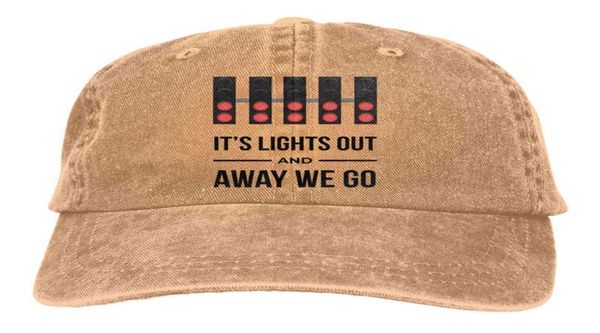 PDN3 It039s Lights Out And Away We Go The Baseball Cap Peaked capt Sport Unisexe Extérieur Personnalisé Formule 1 F1 HatsTEO6category7203320