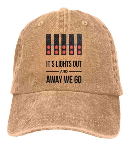 PDN3 It039s Lights Out And Away We Go The Baseball Cap Peaked capt Sport Unisexe Extérieur Personnalisé Formule 1 F1 HatsTEO6category7379122