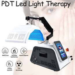 PDT LED -fotodynamische therapiemachine 7 kleuren LED Gezichtsmasker Acne Behandeling Wrinkle Verwijderen Verlichten Lichten SPLAAG HUIDER JUBUVATIE