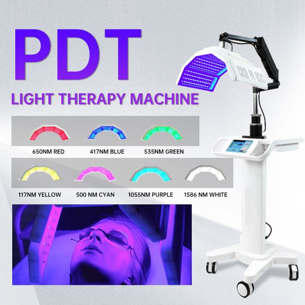 PDT fototerapia LED 7 colores luz LED PDT terapia cuidado de la piel máquina de belleza para cara y cuerpo