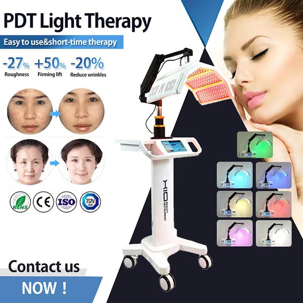 Masque de luminothérapie PDT thérapie photonique raffermissement de la peau élimination des rides soins du visage masque LED avec 7 couleurs