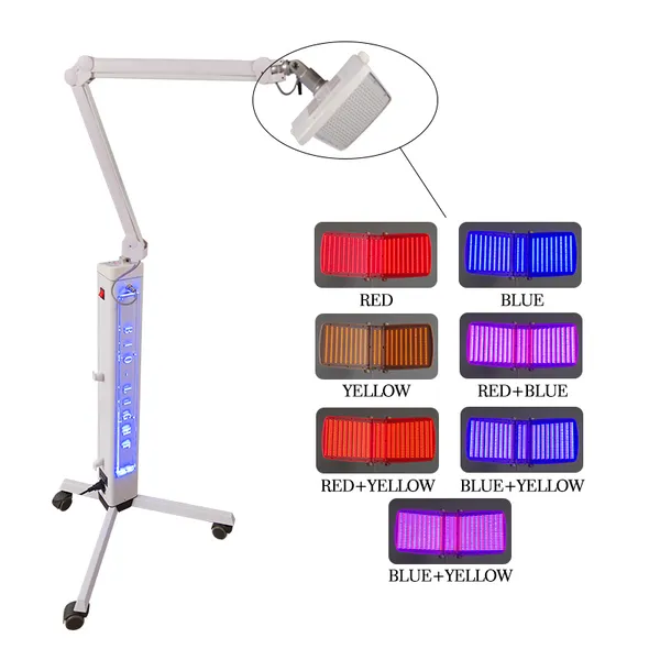 PDT Thérapie capillaire de soins de la peau Machine Light Therapy Machine à 7 couleurs Traitement d'acné facial et rajeunissement de la peau pour l'utilisation du spa