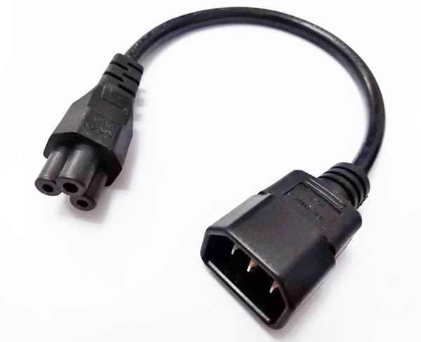 Cordon de convertisseur de puissance PDU PSU, prise mâle IEC 320 C14 vers câble adaptateur femelle C5 environ 30 cm/2 pièces