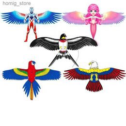 livraison gratuite pe mini kites volant pour enfants kite ligne 3d kite poche kite for kids pêche canne dynamic wing aigle kite toys y240416