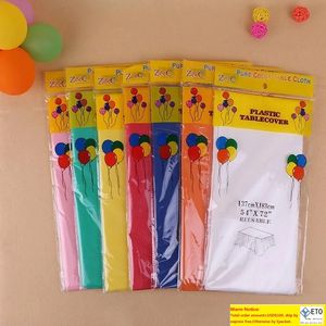 PE TALT TAFEL Cover Solid Color Tafelkleed Verjaardagsfeestje Supplies Wedding Decoratie Tafelkleden KKA6884