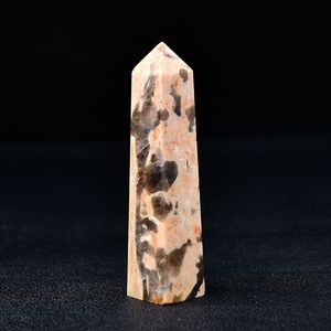 Peach Moonstone met Smoky Quartz Mineral Crystal Healing Specimen Collectible