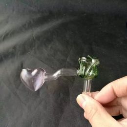 Pot de fumée de roses de pêche, gros Bongs tuyaux de brûleur à mazout conduites d'eau tuyaux en verre plates-formes pétrolières fumer livraison gratuite