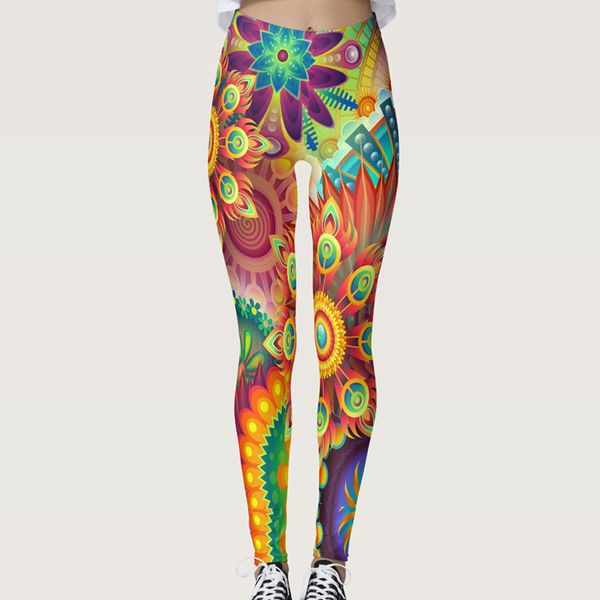 Mallas deportivas con estampado de plumas de pavo real para mujer, mallas con cintura alta, entrenamiento, levantamiento de glúteos, mallas deportivas para gimnasio, pantalones de Yoga