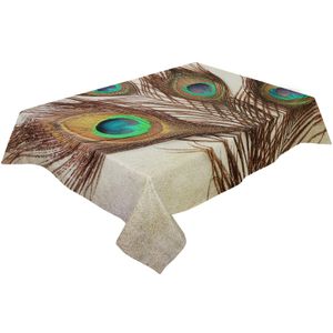 Peacock Feathers Vintage Spandex Chair Cover Office Banquet stoelbeschermer Cover Stretch Chair Cover voor eetkamer