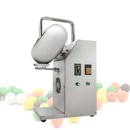 Máquina de recubrimiento de azúcar de chocolate de maní Mezclador de acero inoxidable Máquina de recubrimiento de caramelo Máquina de encerado