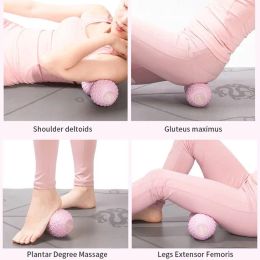Boule de massage d'arachide double crosse massage de pied de pied de pied de massage des tissus profonds massage myofascal