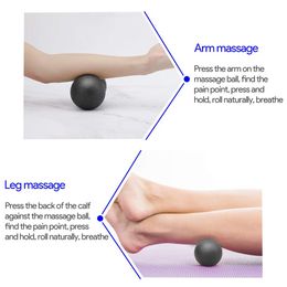 Ball de massage d'arachide Ensemble de crosse Ball Point de déclenchement physique Thérapie Myofascial Release Muscle Knots Yoga CrossFit Self Massage