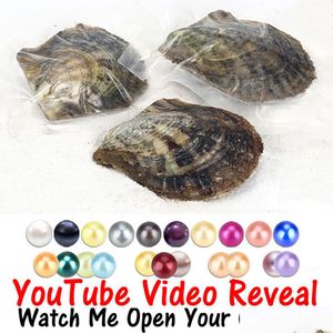 Perle 6-8 mm Mélange 28 couleurs Perles rondes dans l'huître Akoya, jumeaux simples, triplettes et huîtres quadruples, enveloppées individuellement, livraison directe 2021 Dhypv