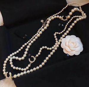 Parel kralen kettingen voor vrouwen Glanzende parelketting Luxe designer ketting Gift Chain Sieraden Supply